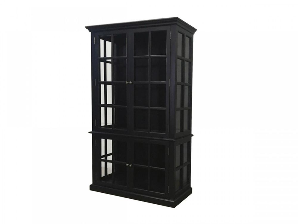 Chic Antique marseille vitrineskap sort 40020224