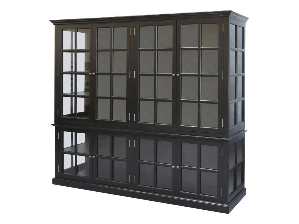 Chic Antique vitrineskap marseille 8 hyller 40020324
