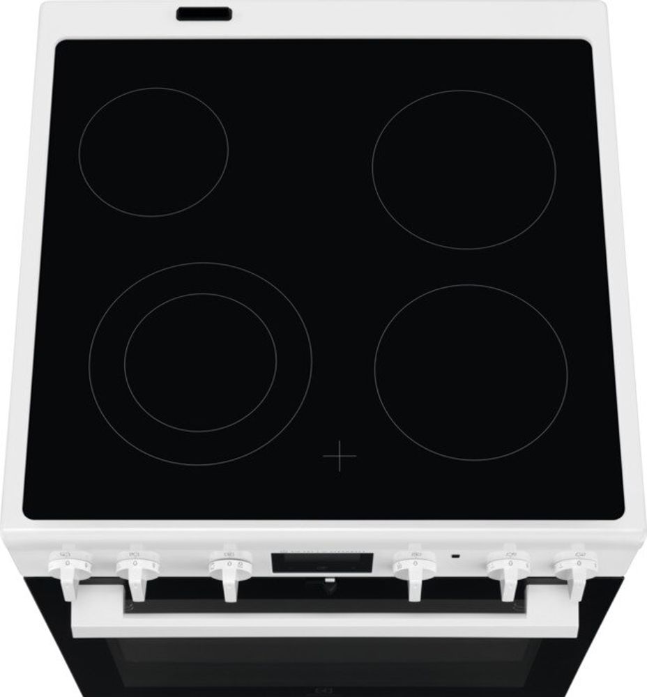 Electrolux komfyr keramisk 60 cm hvit LKR66440
