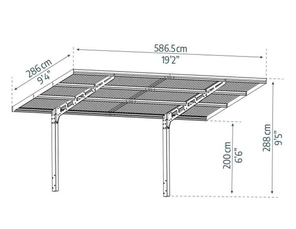 Canopia by Palram Carport Sydney Wave Sort