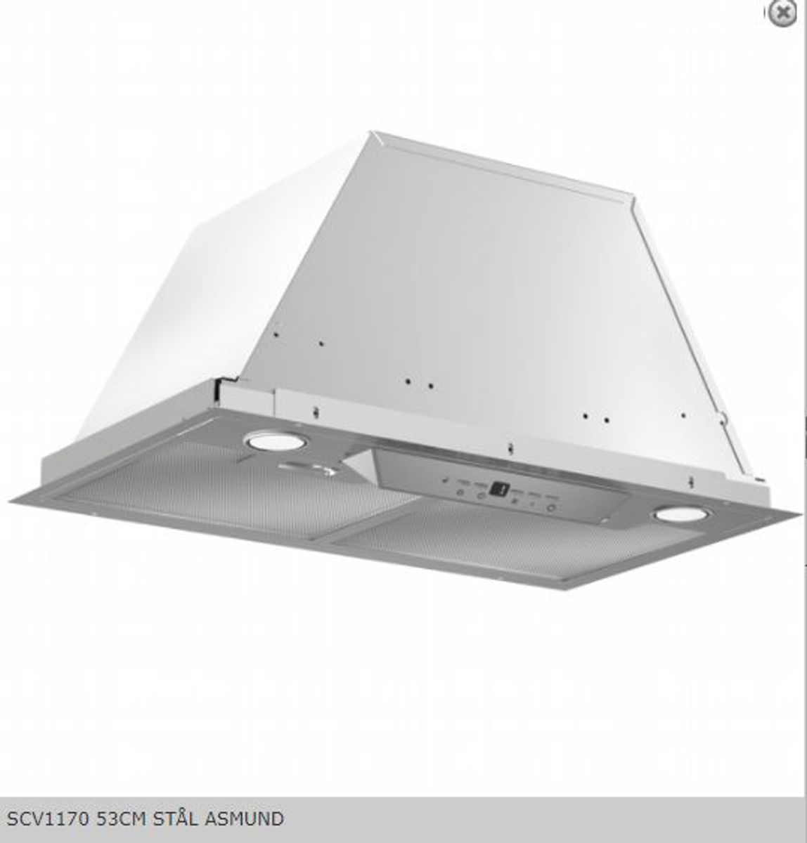 Silverline sentral ventilator 53 cm stål SCV 1170-53 RF