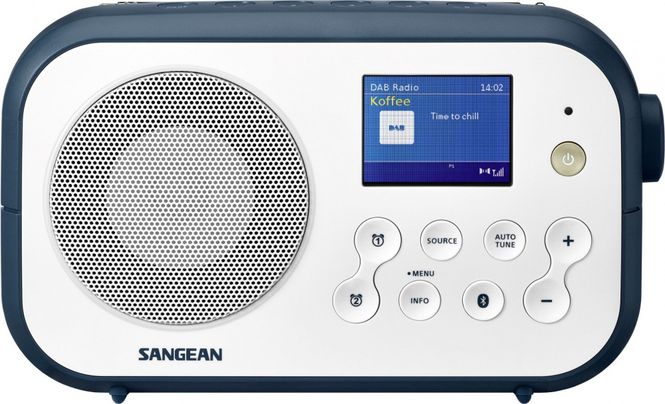 Hovedbilde Sangean dab radio DPR42 BT hvit/blå med ...