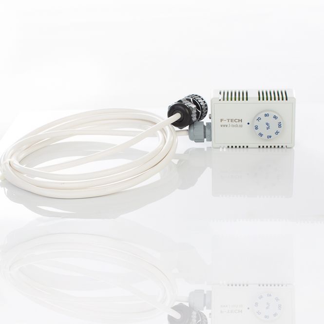 Hovedbilde F-Tech hygrostat med 3m kabel og hurtigplugg 