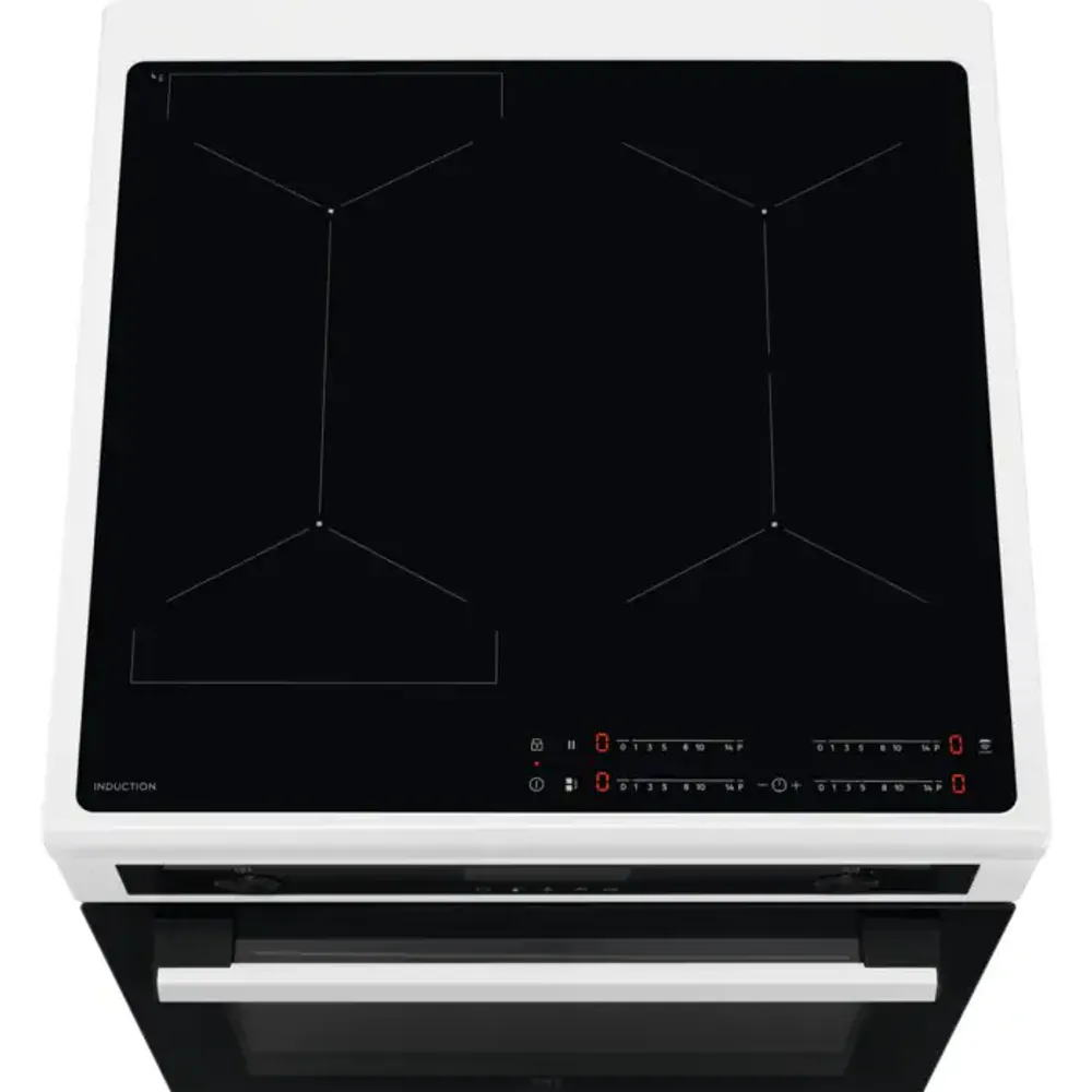Electrolux komfyr induksjon hvit LKI6489NOW
