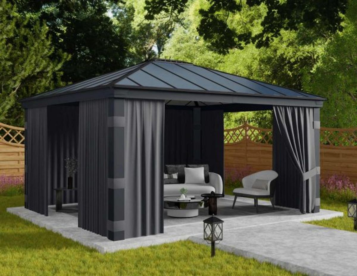 Canopia by Palram - Gazebo Dallas - Gardiner 360 x 422 cm - 4Pk 706596