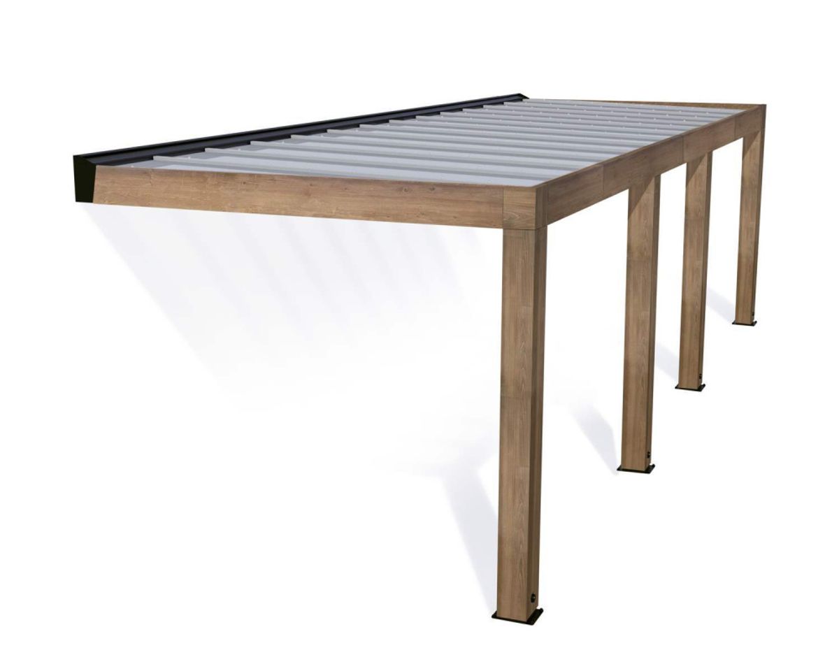 Canopia by Palram Helsinki terrassetak i sedertre 3m x 9,9m 707374