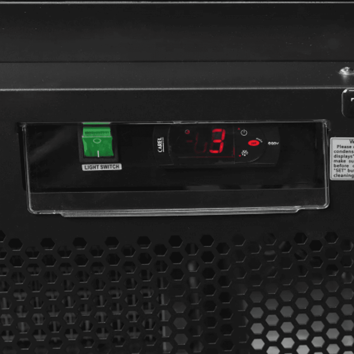 Tefcold displaykjøleskap 2 dører sort 200 cm Atom Maxi C2DBB