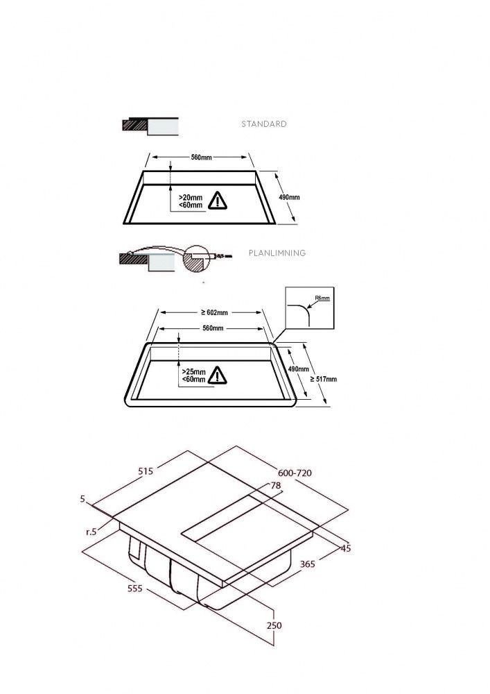 EICO kombi løsning ventilator platetopp NIKOLATESLA FIT BL/A/70
