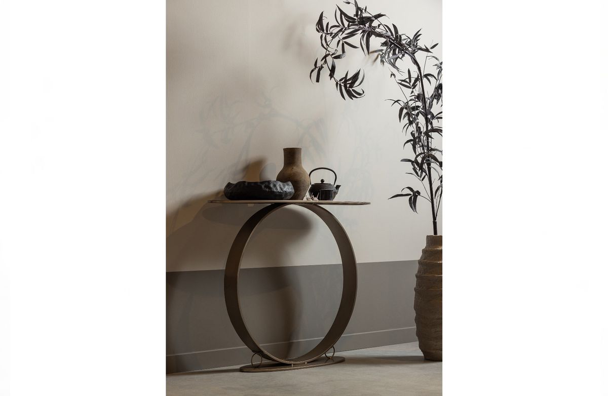 BePureHome Comic Sidebord Metall Champagne