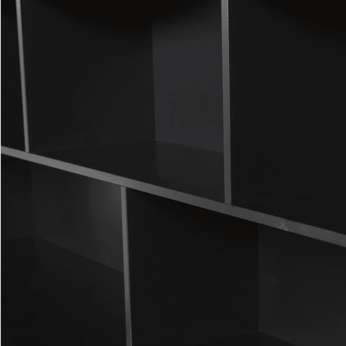 WOOOD hylledel til New Gravure sidebord sort furu 373565-Z