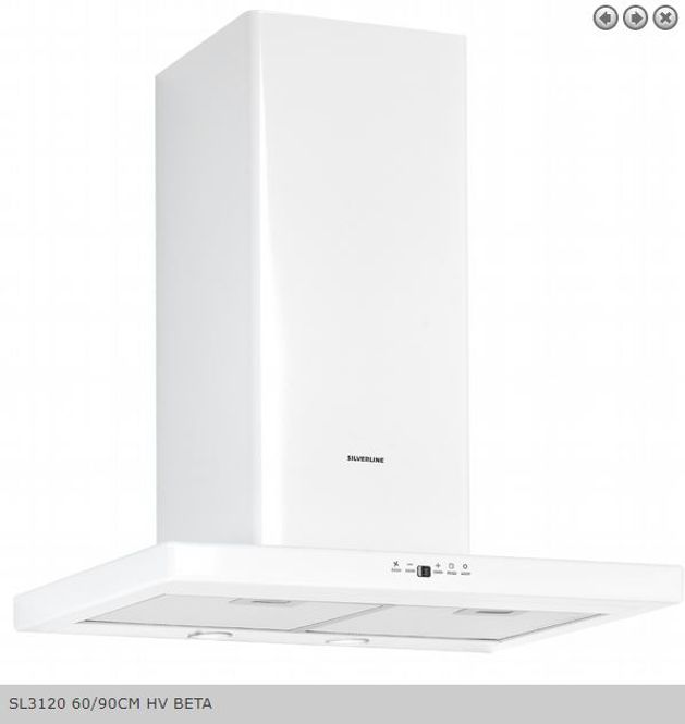 Hovedbilde Silverline ventilator vegghengt hvit SL 3120-60 HV BETA  
