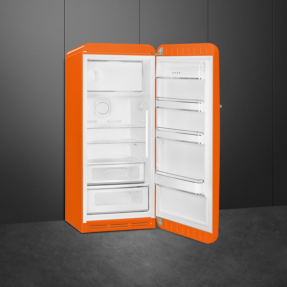 Smeg kjøleskap oransje retro høyde 153 cm FAB28ROR5