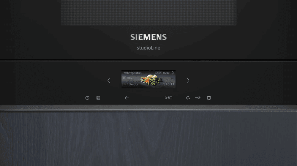 Siemens integrert mikrobølgeovn for høyskap sort BF722R1B1
