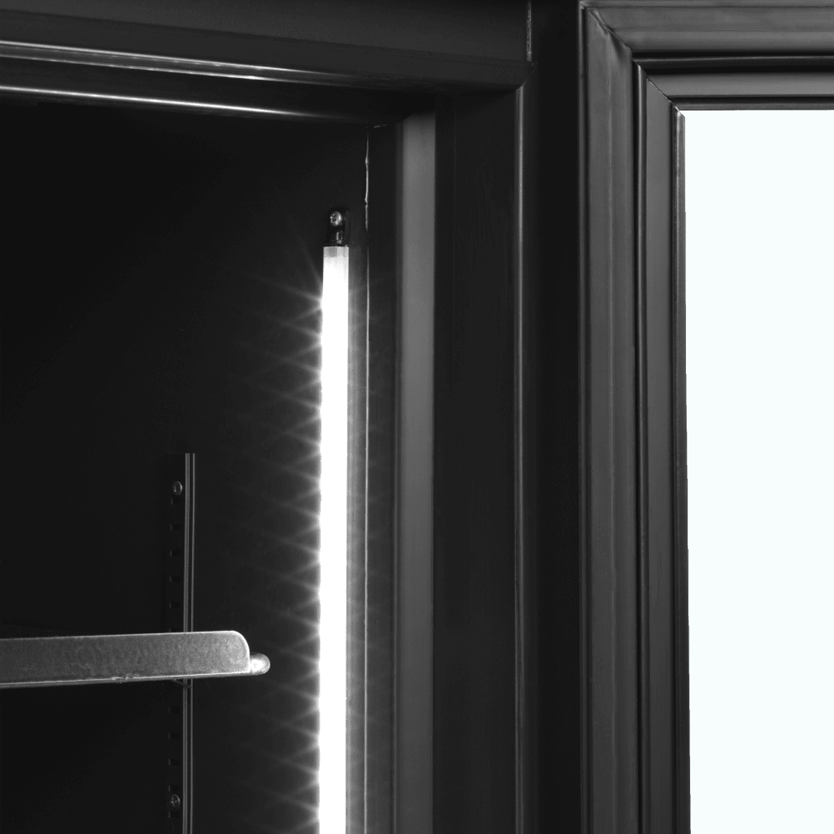 Tefcold displaykjøleskap 2 dører sort 200 cm FSC1000H BLACK