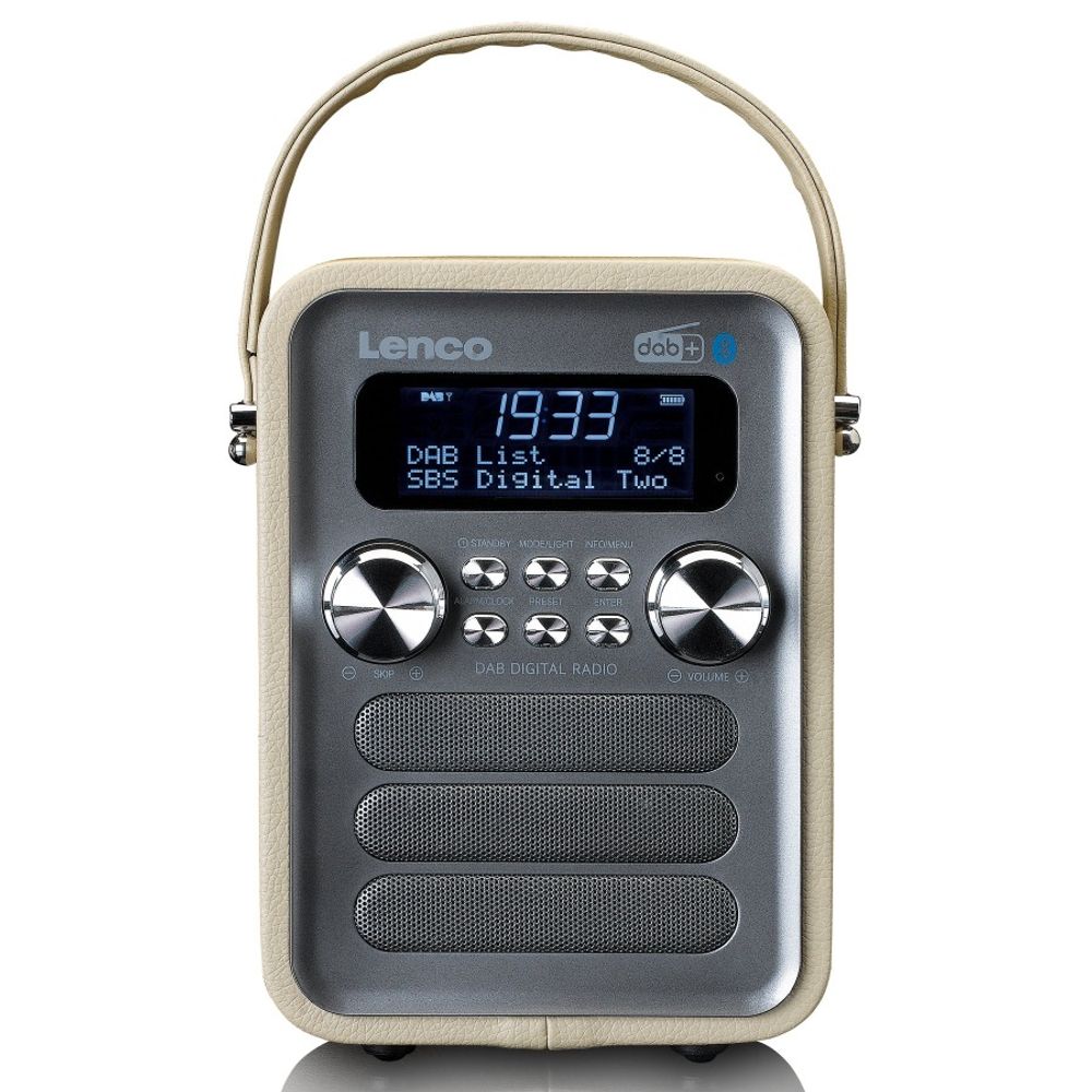 Lenco dab radio PDR-051 beige sølv