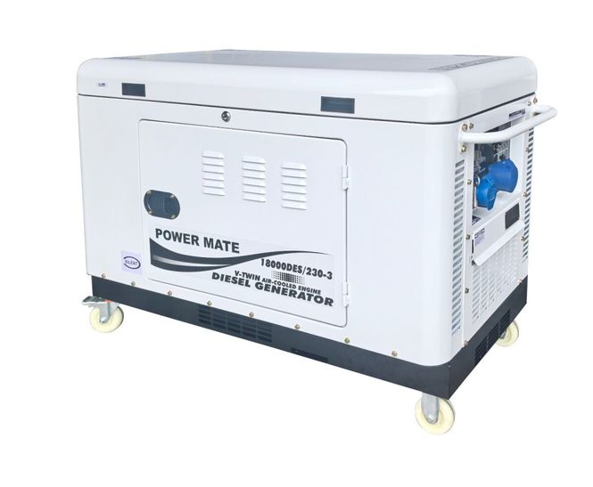 Hovedbilde Power Mate dieselaggregat18000DES 230v 3 fase Duopower 18kW