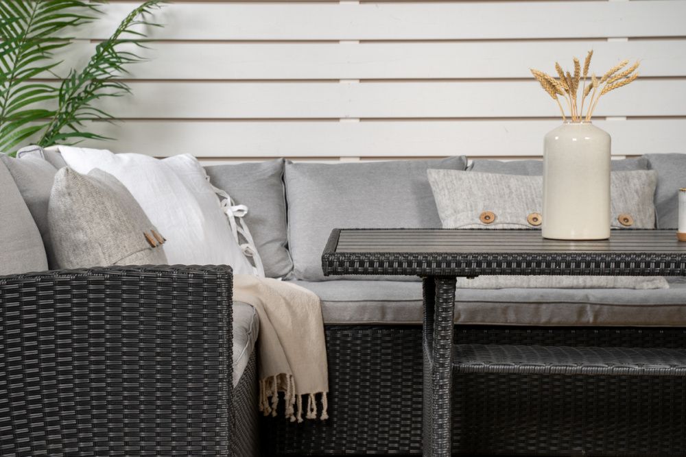 Venture Design Brentwood hjørnesofa sort/grå 5811-001 