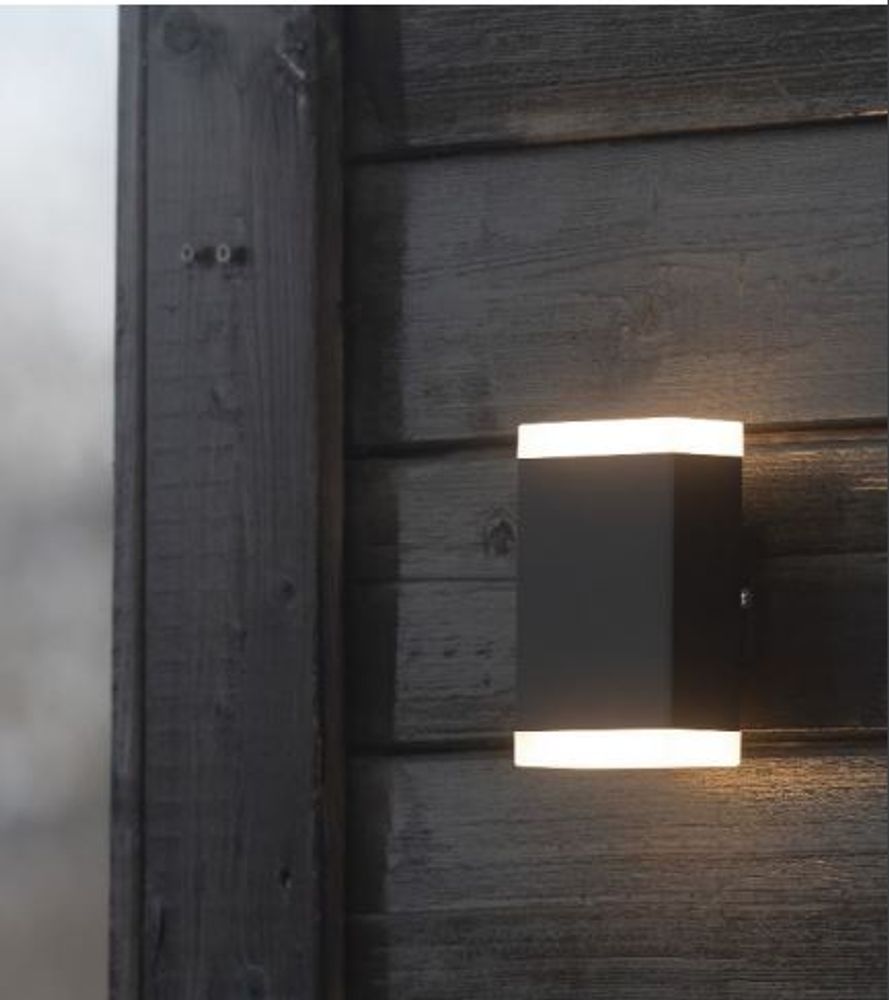 Dover vegglampe utendørs svart 24784 