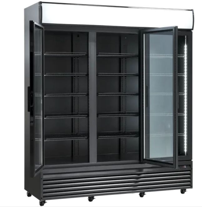 Hovedbilde Scandomestic display kjøleskap svart SD 1502 BHE 