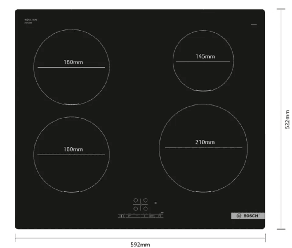 Bosch induksjonstopp 60 cm PUE611BB5E