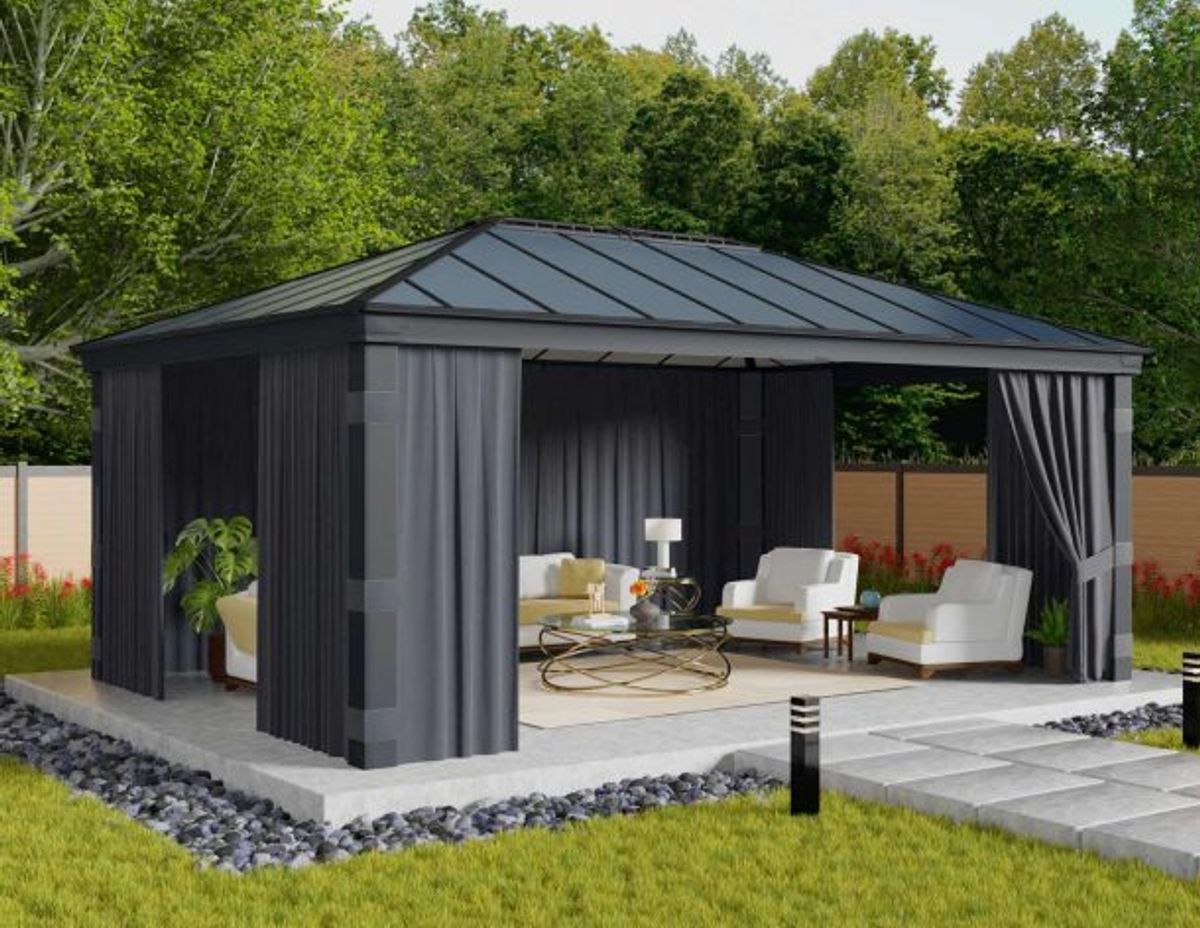 Canopia by Palram - Gazebo Dallas - Gardiner 360 x 483 cm - 4Pk 706598