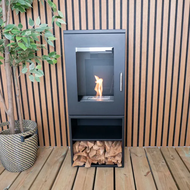 Hovedbilde ScandiFlames Cheyenne sort biopeis