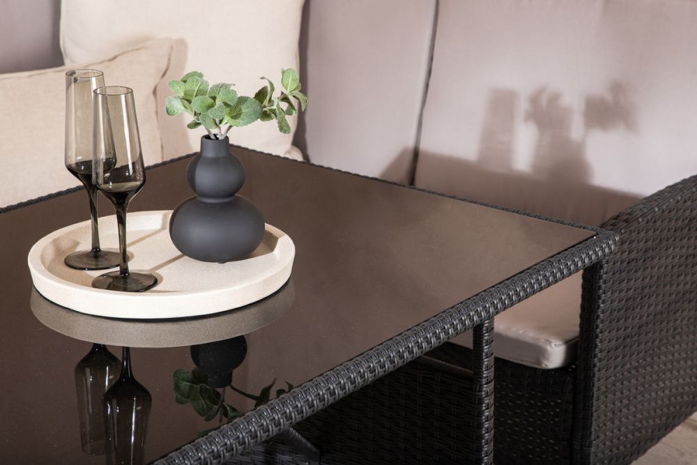 Venture Design Knock hjørnegruppe sort/grå 2047-201 