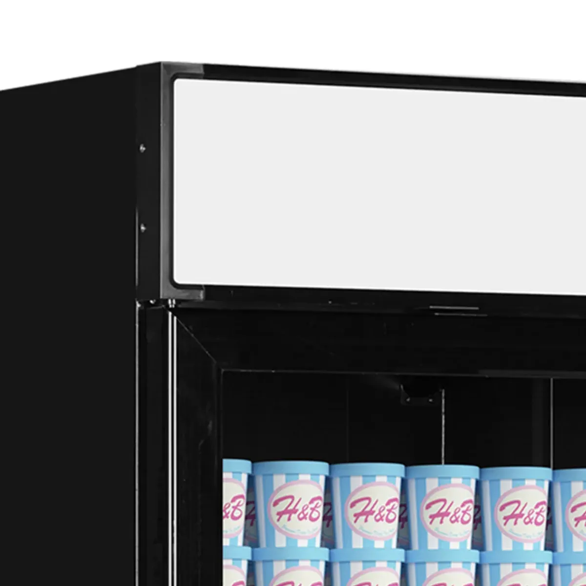 Tefcold displayfryseskap 2 dører sort 218cm LGF5000B