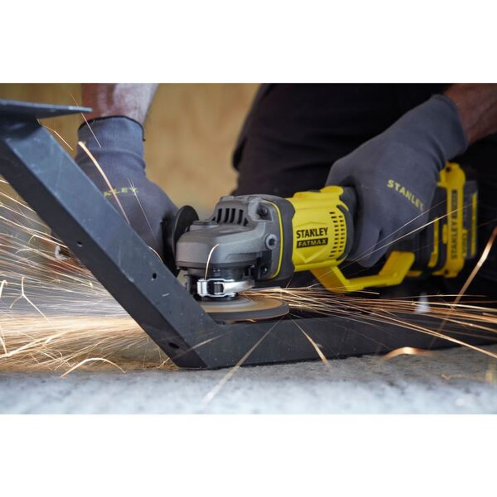 Stanley Fatmax vinkelsliper 18V 125mm u/batt SFMCG400B-XJ