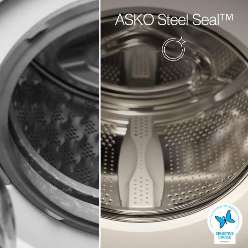 ASKO vaskemaskin 9kg sort W7096XG