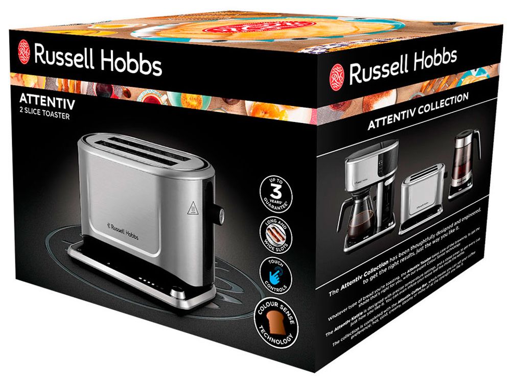 Russell Hobbs brødrister attentiv stål 2026210