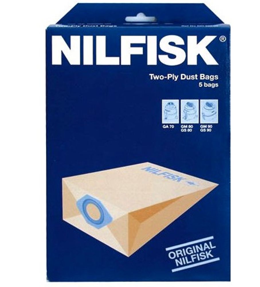 Nilfisk støvposer 5 stk til GM80 støvsuger