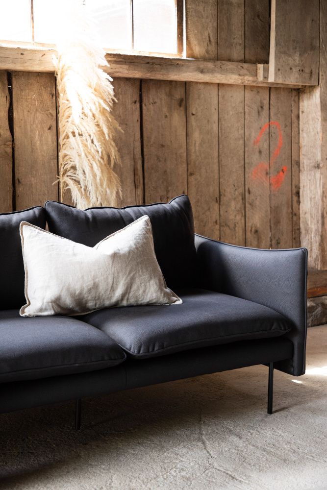 Venture Brunskär 3-Siter Sofa Svart 