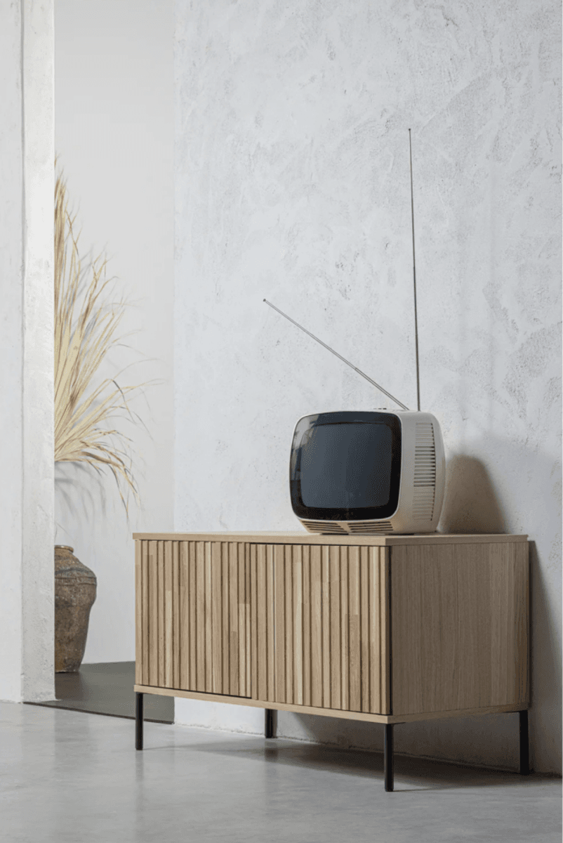 WOOOD sidebord New Gravure 100 cm natural eik 373472-B