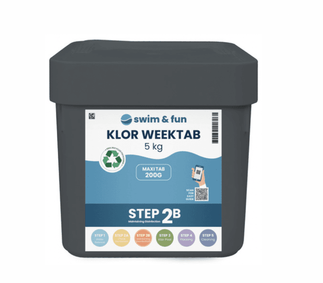 Hovedbilde Swim & Fun Klor WeekTab 200 g, 5 kg