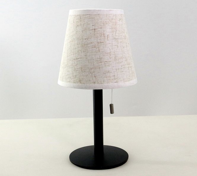 Hovedbilde Homeline bordlampe stålfot, beige skjerm 3 nivåer 451626 