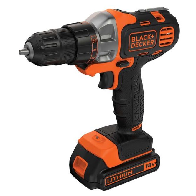 Hovedbilde Black & Decker 18V Bor -/Skruemaskin, Multievo med 2 ...