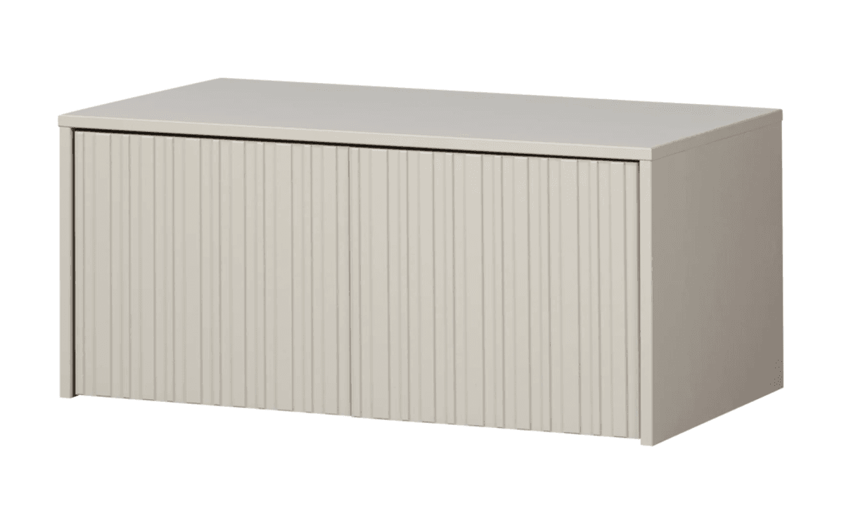 WOOOD oppbevaringsbenk 88 cm dust furu 374040-D