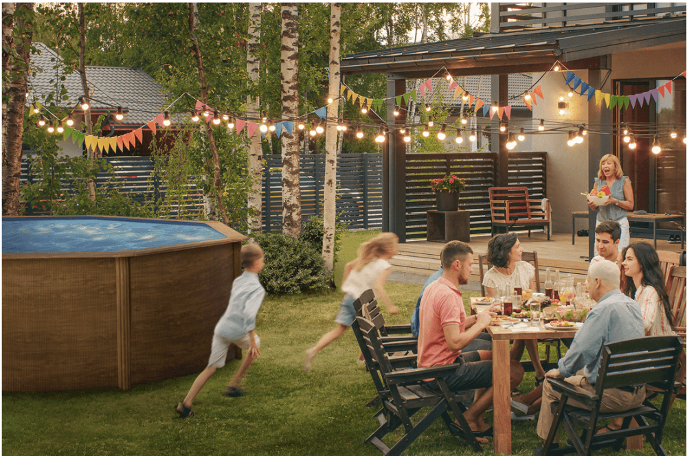 Swim & Fun rundt basseng tre Ø460 x 120 cm KIT460W