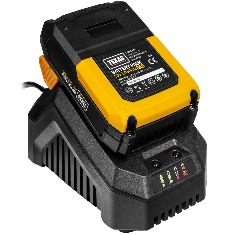 Texas hekksaks 20V HTX2000 m/batteri+lader 90063252