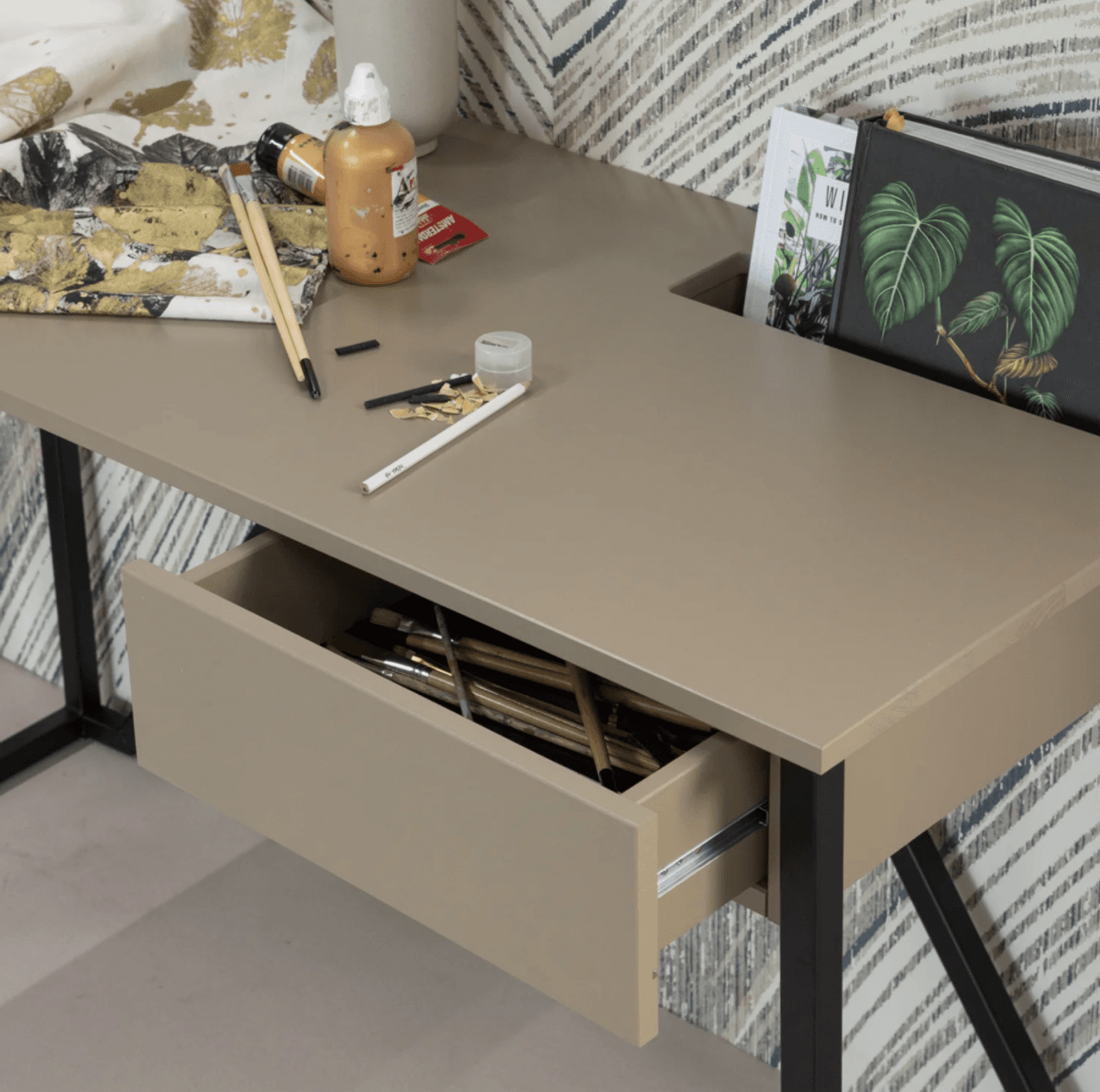 WOOOD skrivebord New Julius furu mud 373899-M