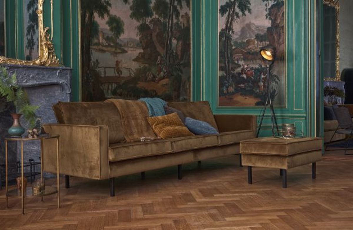 BePureHome Rodeo 2,5 Seter Velur Honninggul