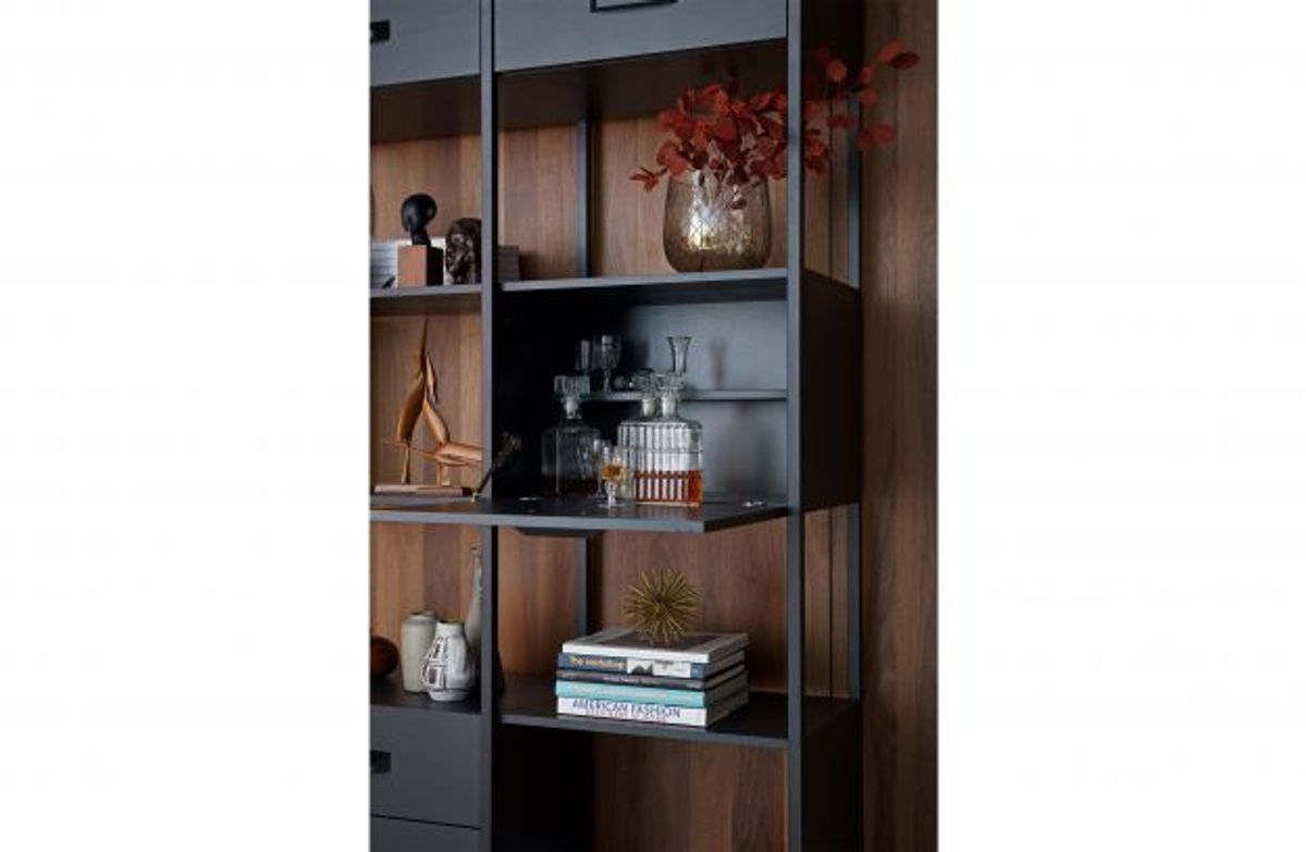 BePureHome Legacy skap tre / jern svart