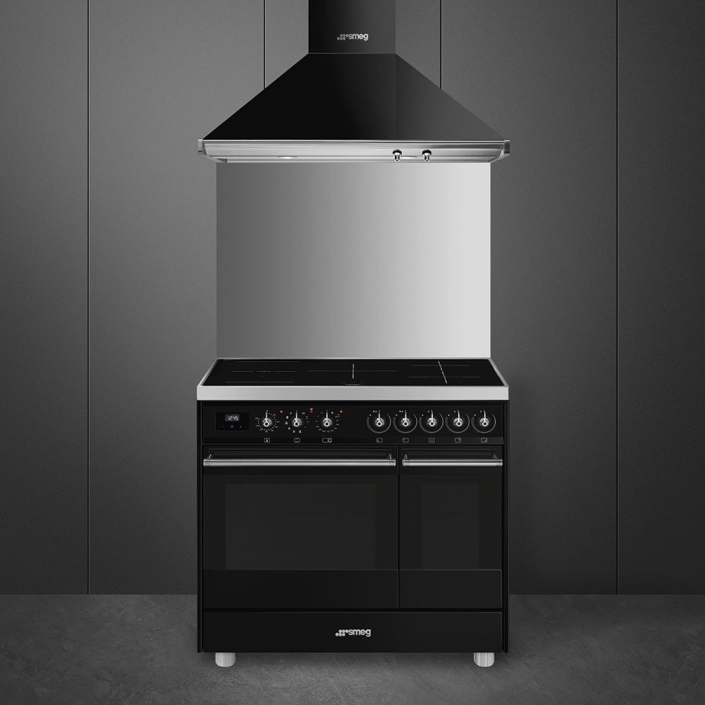 Smeg Induksjon komfyr Symphony Svart C92IPBL9-1 