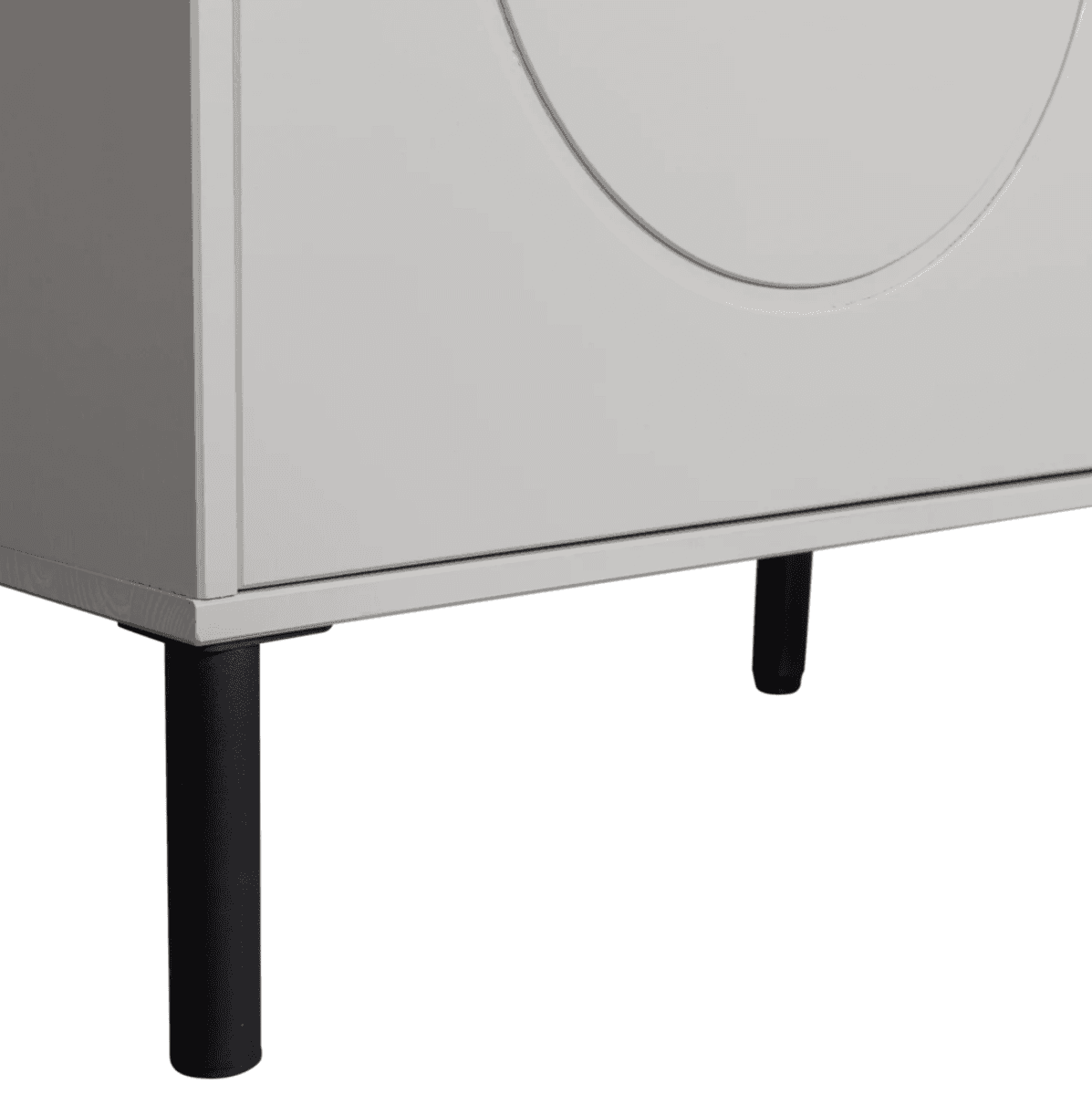 WOOOD garderobeskap Xina furu grå 202 cm 375938-W