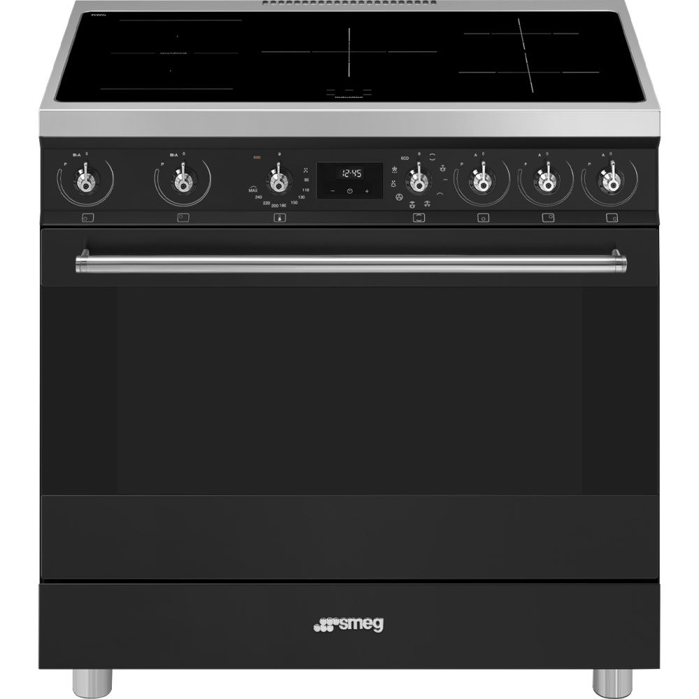Smeg komfyr Classic 90 cm med induksjon C9IMMB2