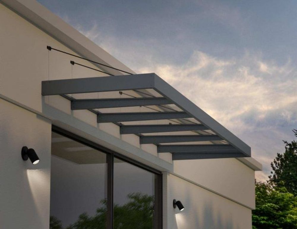 Canopia by Palram overbygg inngangsparti Sophia XL 140 x 565 cm grå/klar