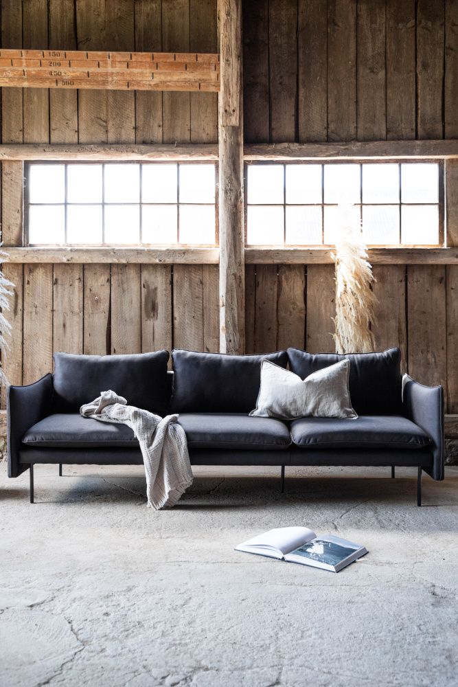 Venture Brunskär 3-Siter Sofa Svart 