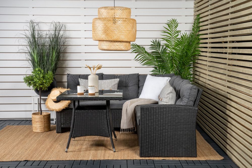 Venture Design Watford hjørnegruppe sort 7218-001 