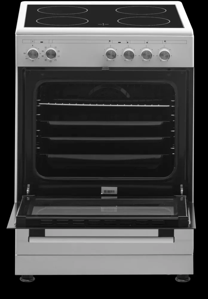 JGNordic komfyr glaskeramisk hvit JK 4100 HV